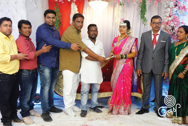 Bride Donates Her Wedding Gifts to Utkarsh Drought Relief.